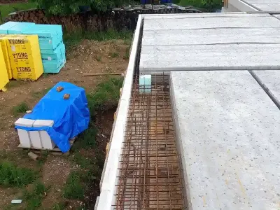 Armování betonového stropu – rodinný dům Hradec Králové